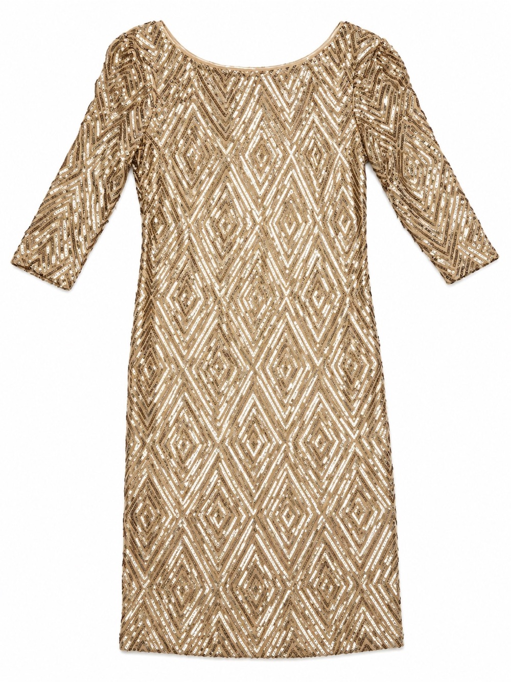Gold Sequin Party Dress